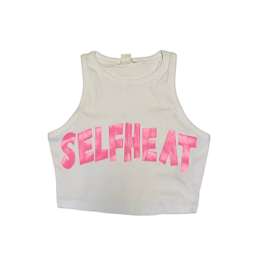 White “ Graffiti “ crop top