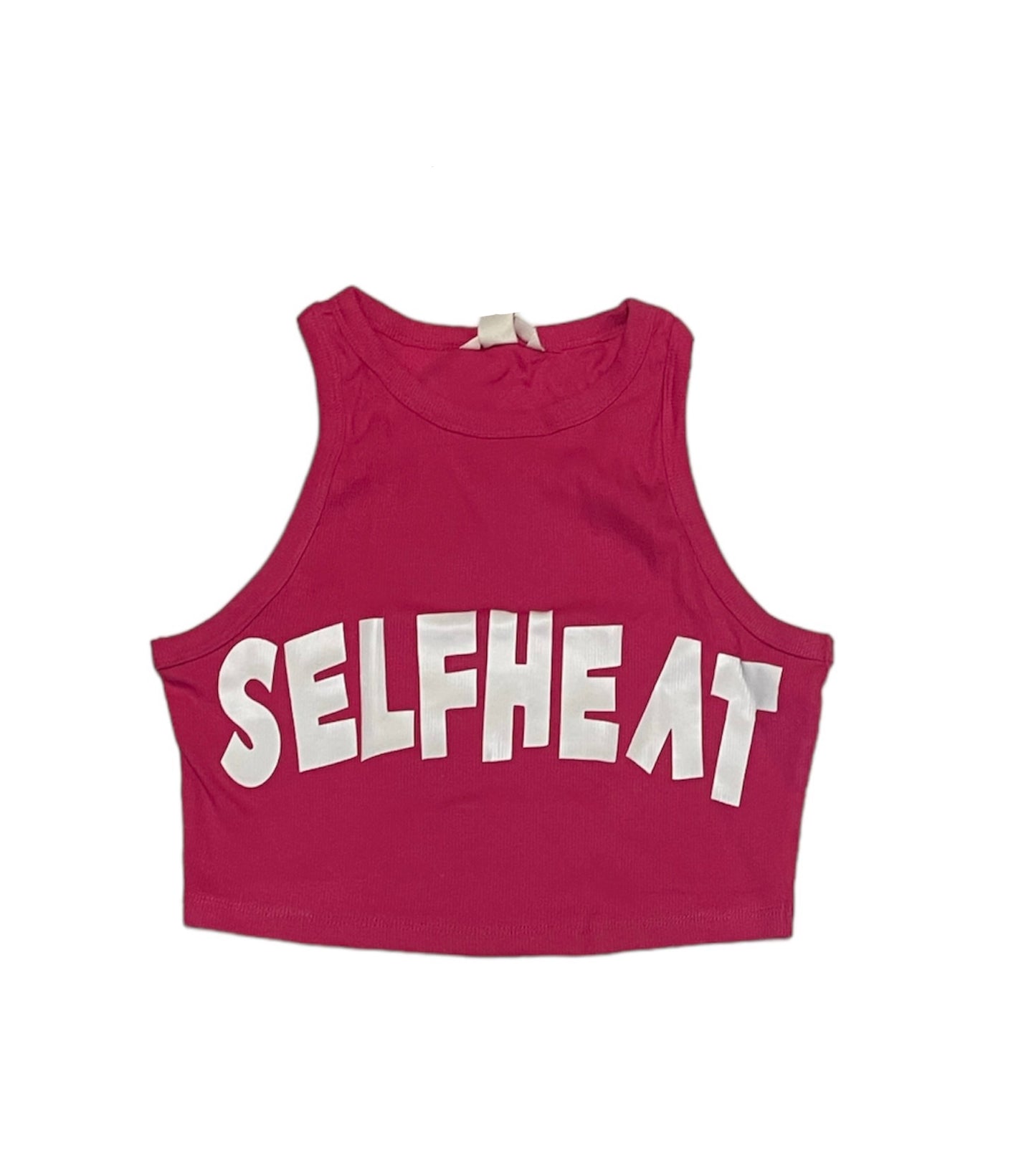 Hot pink “ Graffiti “ crop top