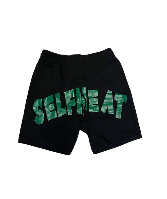 Black and Green “ Graffiti “ Shorts