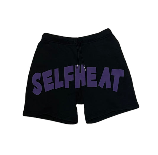 Black and Purple “ Graffiti “ Shorts