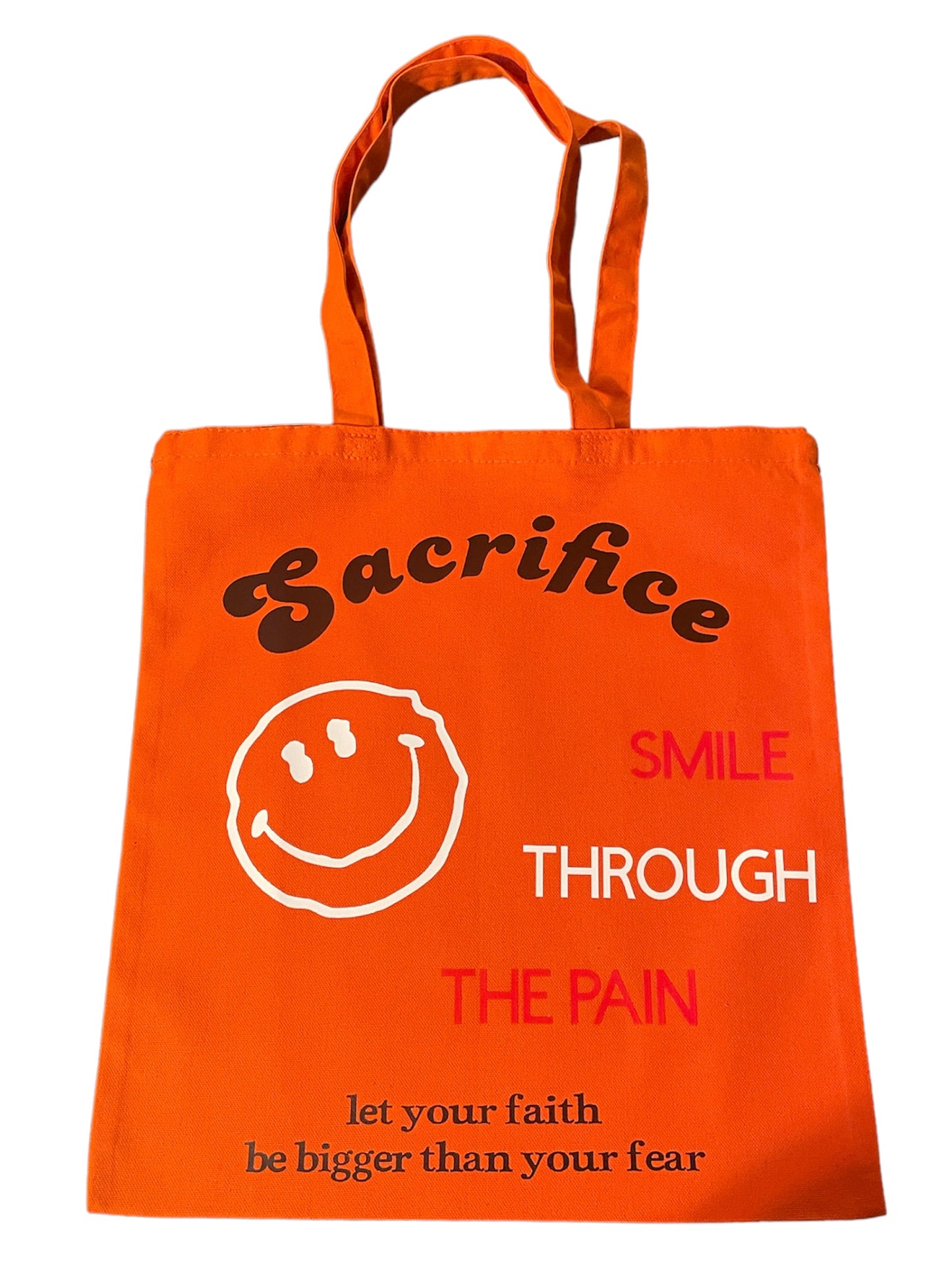 Orange “Sacrifice” tote