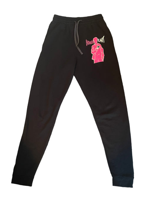 Black and Pink “Broken Love” Sweatpants